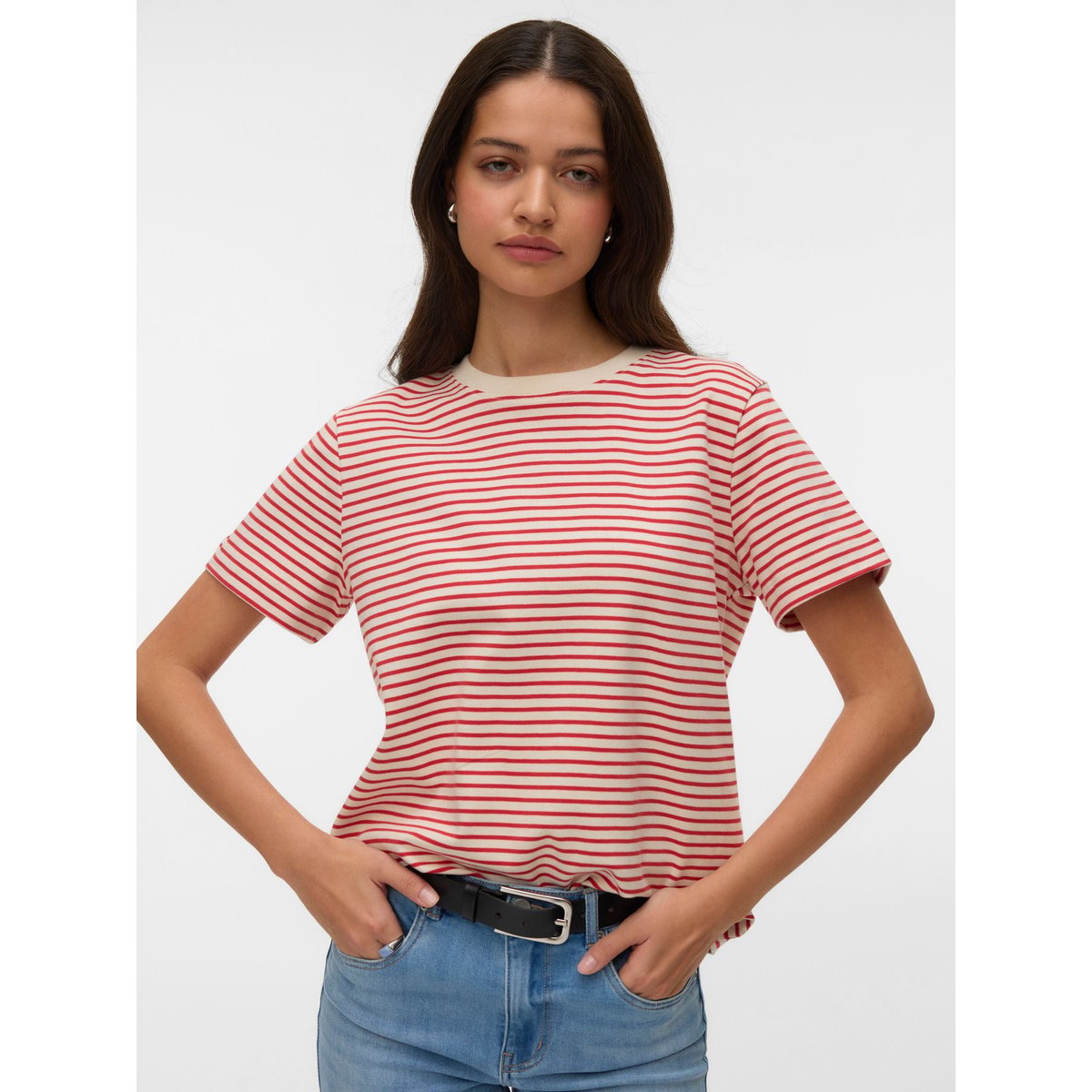 T-Shirt beige - birch 5, VERO MODA