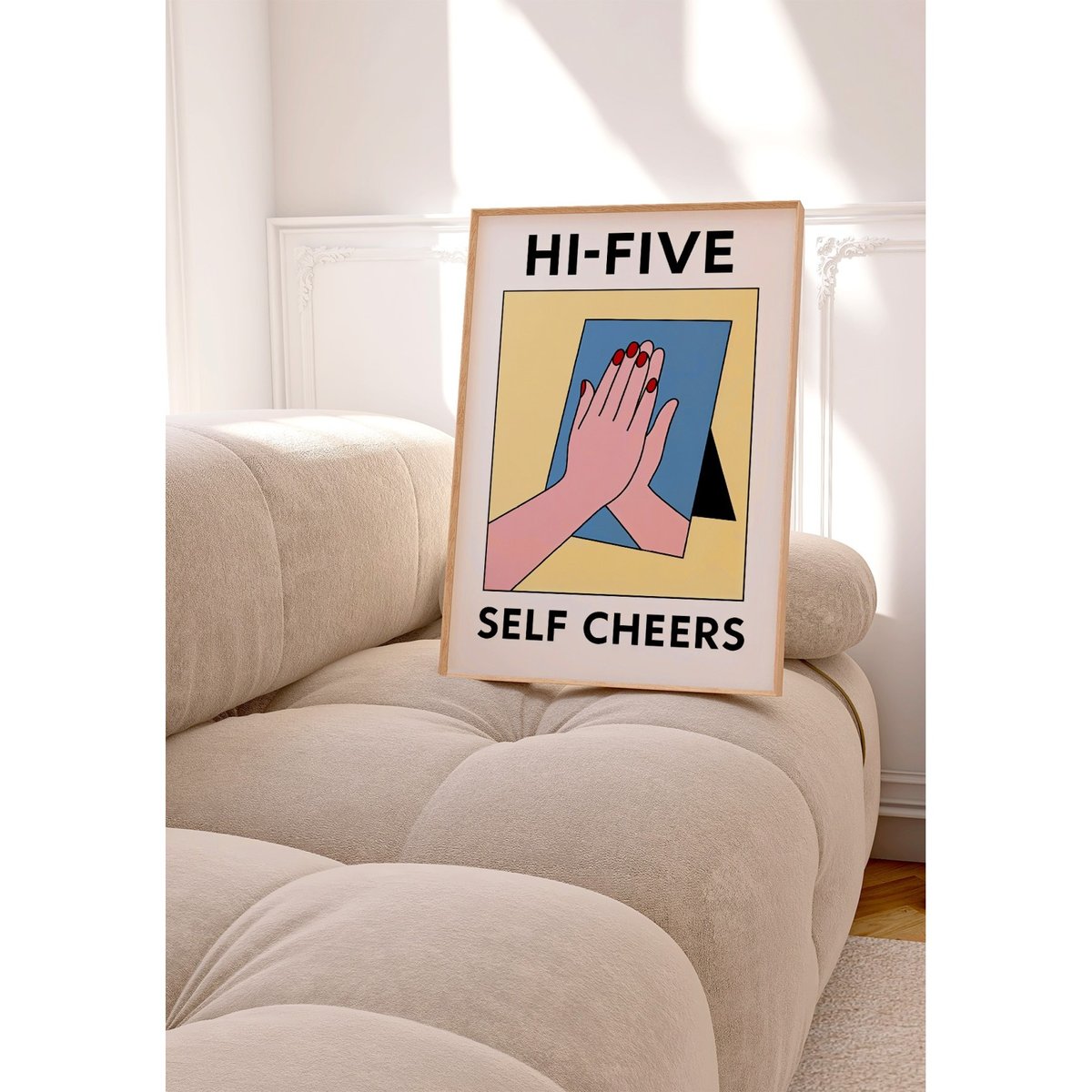 Affiche Hi-Five blanc, L'AFFICHERIE