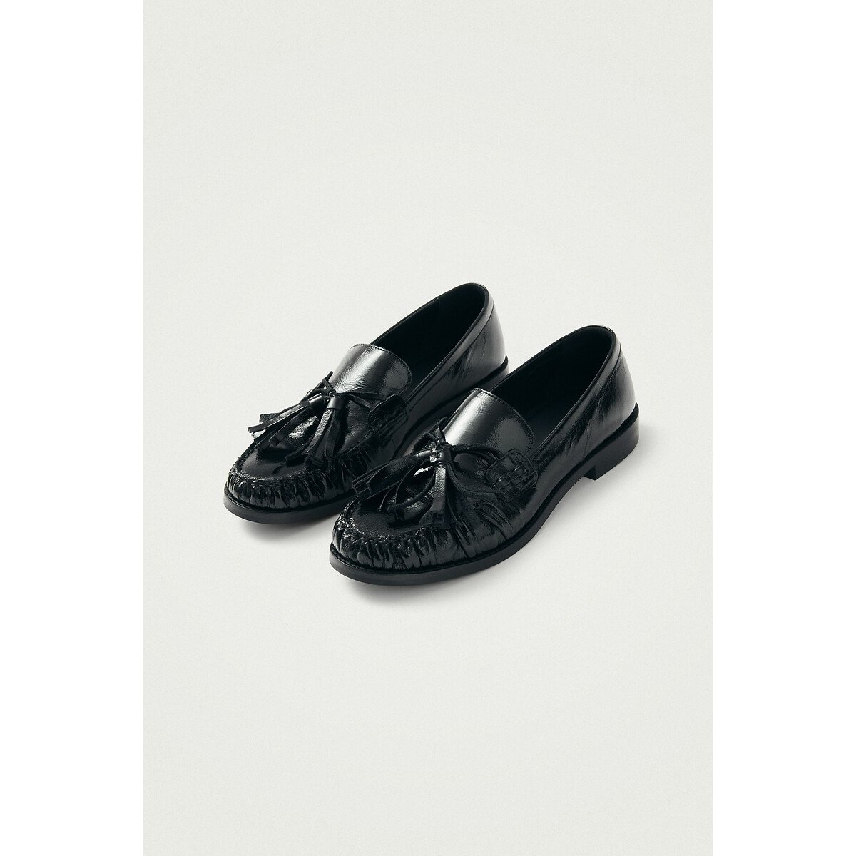 Marietta Leather Tassel Loafers black, ALOHAS