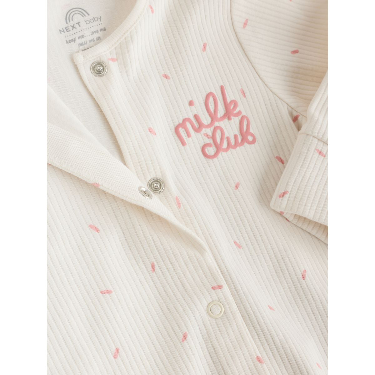 Dors-bien, body, bavoir et bonnet bébé, 4 pcs club du lait à la crème, NEXT
