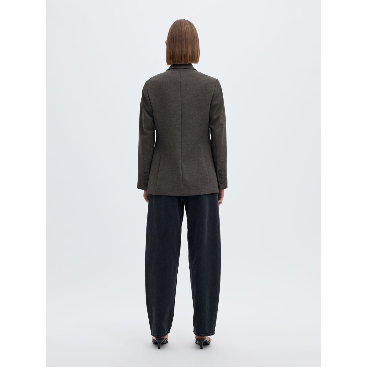 Blazer dark grey melange, SELECTED