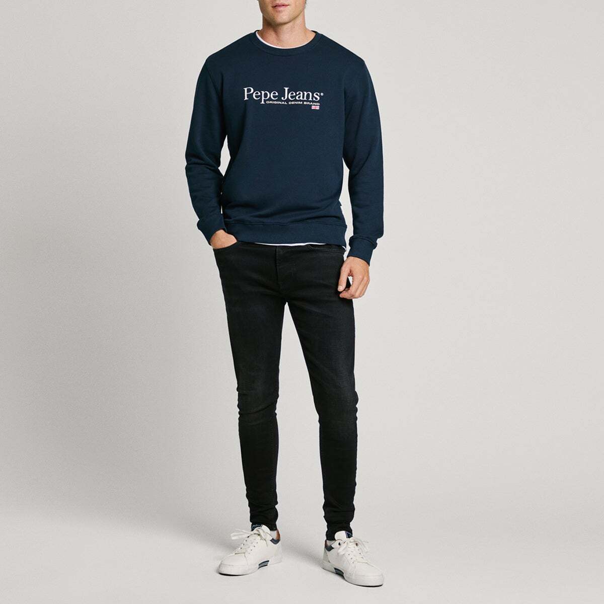 Jean Coupe Super Skinny, Taille Moyenne black used, PEPE JEANS