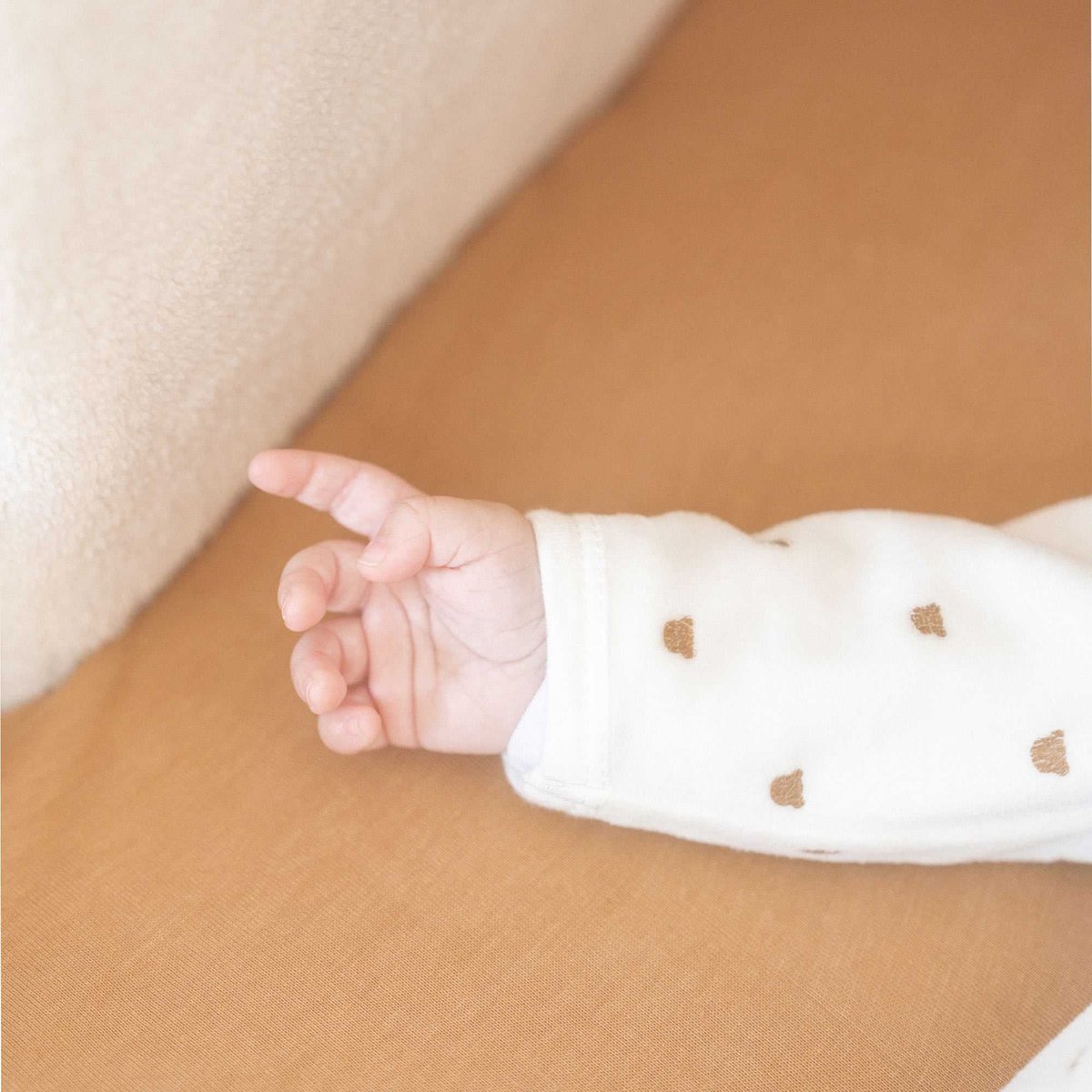 Pyjama bébé en coton - Tête d'ourson crudo, TROIS KILOS SEPT