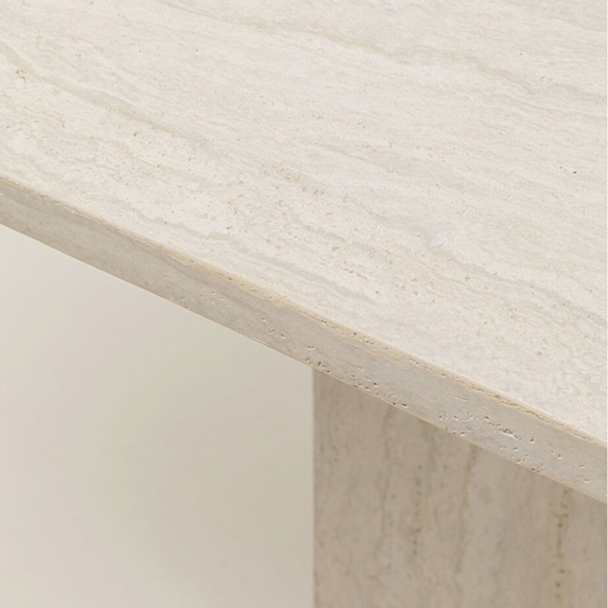 Table imitation pierre, TRAVERTINO beige, KARE DESIGN