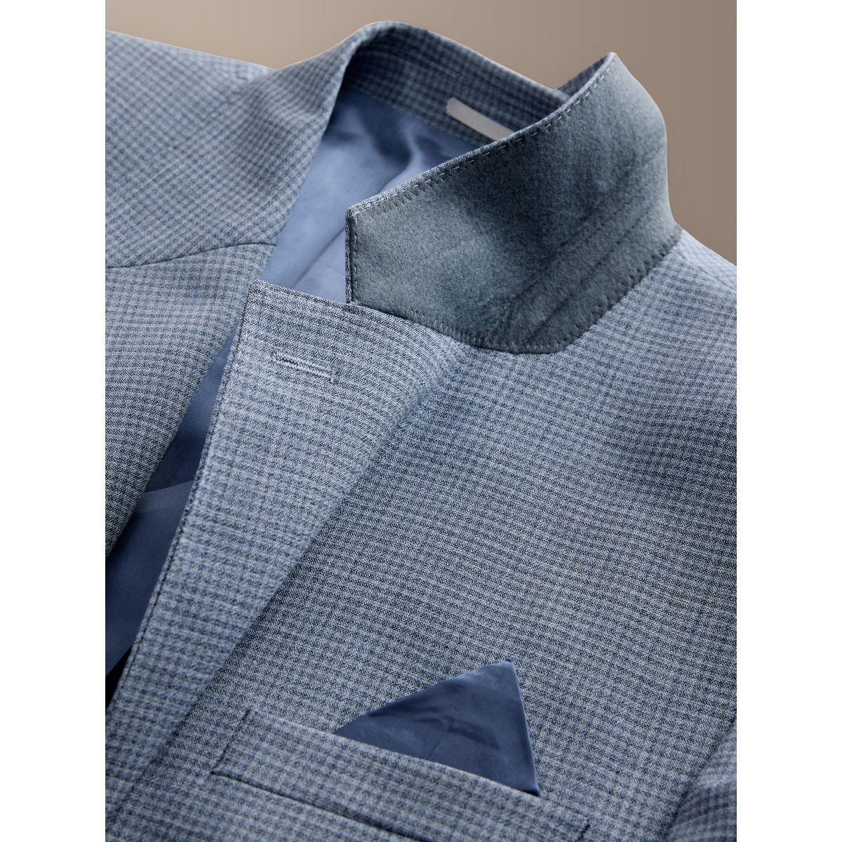 Veste de costume à carreaux marzotto signature bleu, NEXT