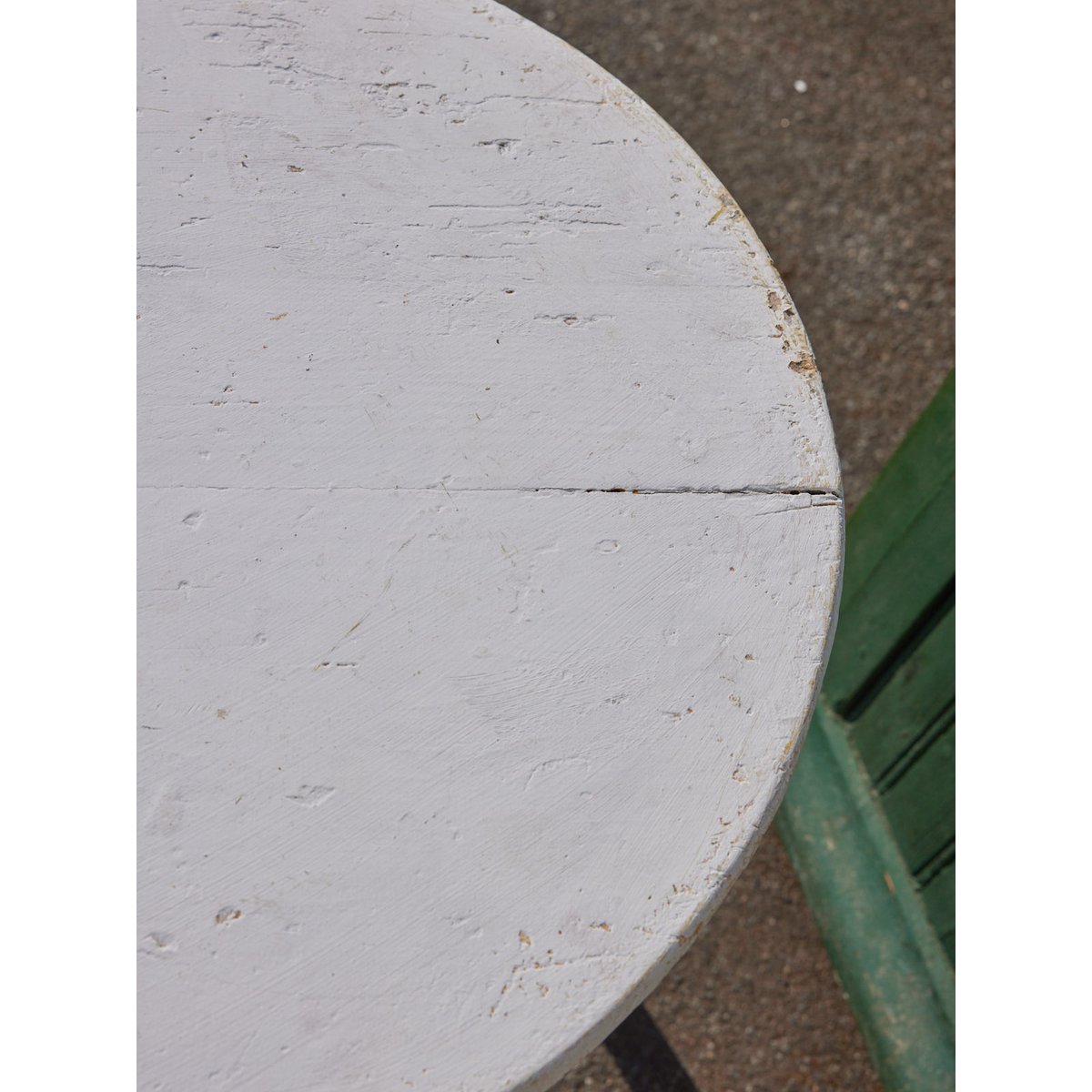 Table en bois blanc brut Francine N°1409 - Bon état blanc, DEBONGOUT