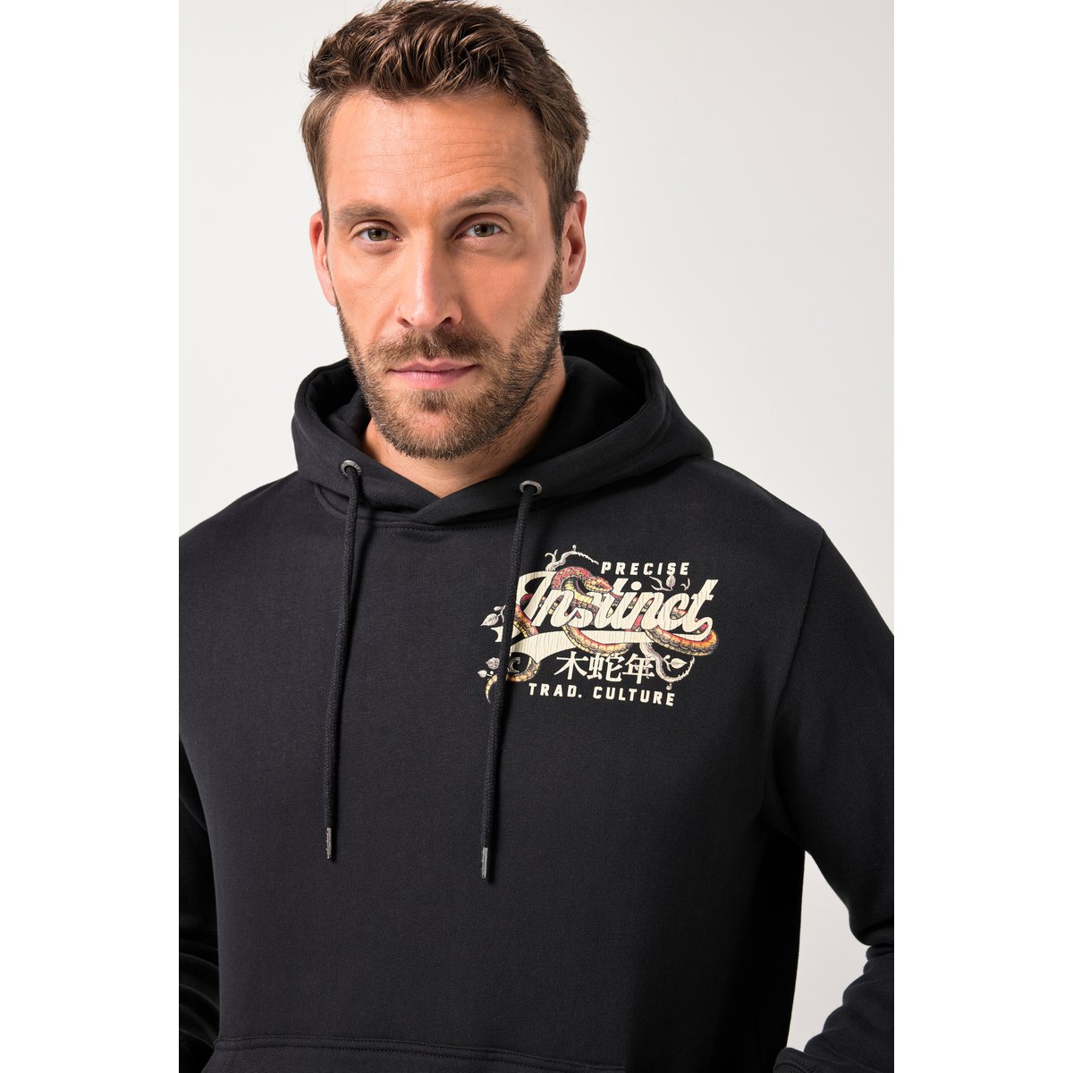Sweat-shirt à capuche noir, JP1880