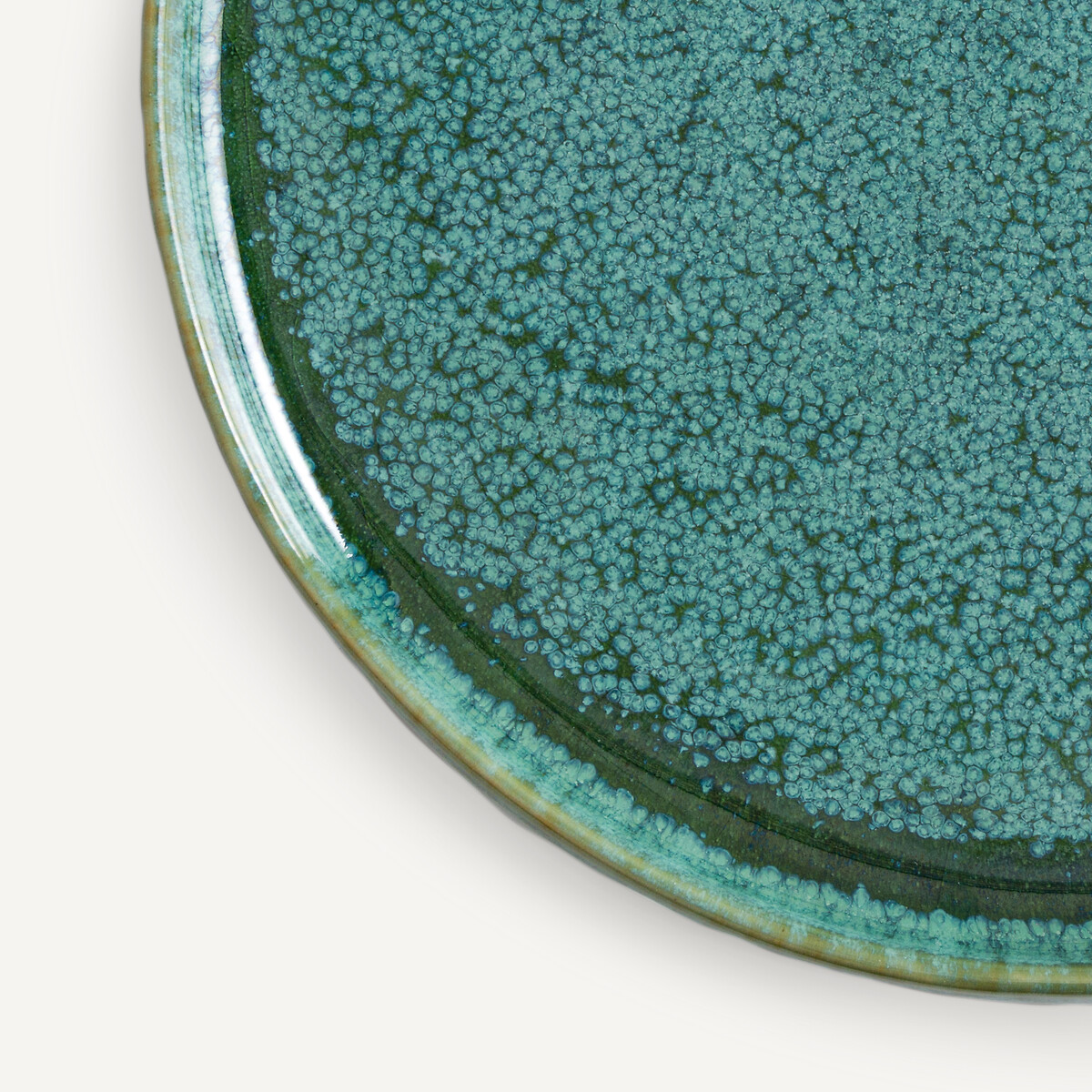 Lot de 4 assiettes à dessert en grès émaillé Dorna bleu turquoise, AM.PM