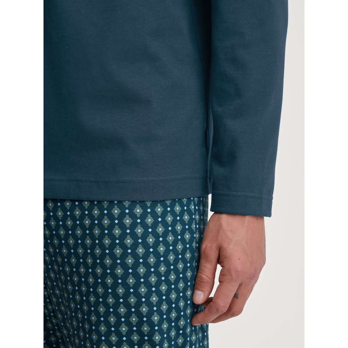 Pyjama manches longues Coton RELAX IMPRINT essence profonde, CALIDA