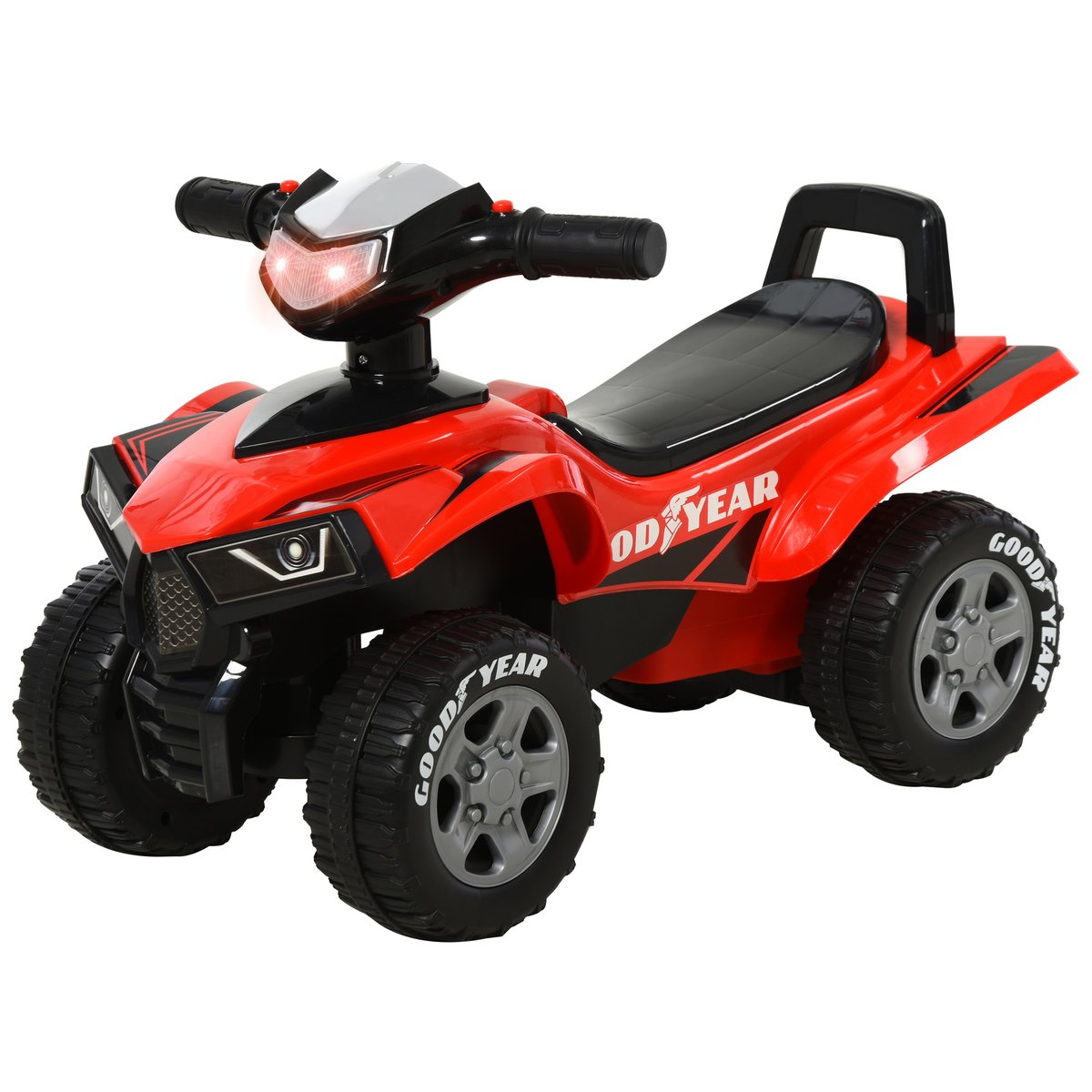 Voiture à glissière pour enfants Plastique rouge, HOMCOM
