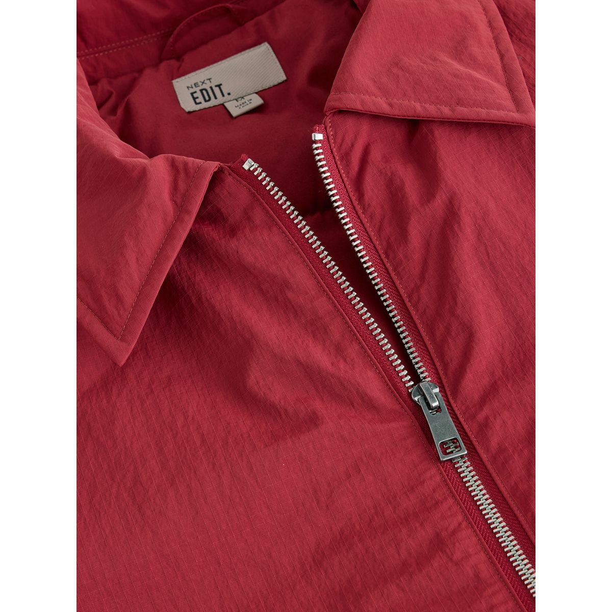 Veste à col et deux poches edit rouge, NEXT