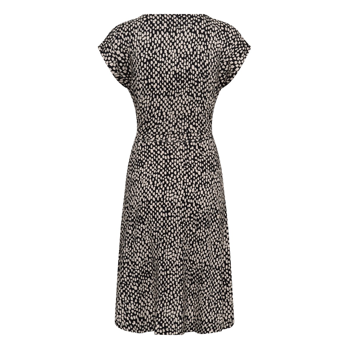 Robe noir/blanc graphique a pois, KAFFE