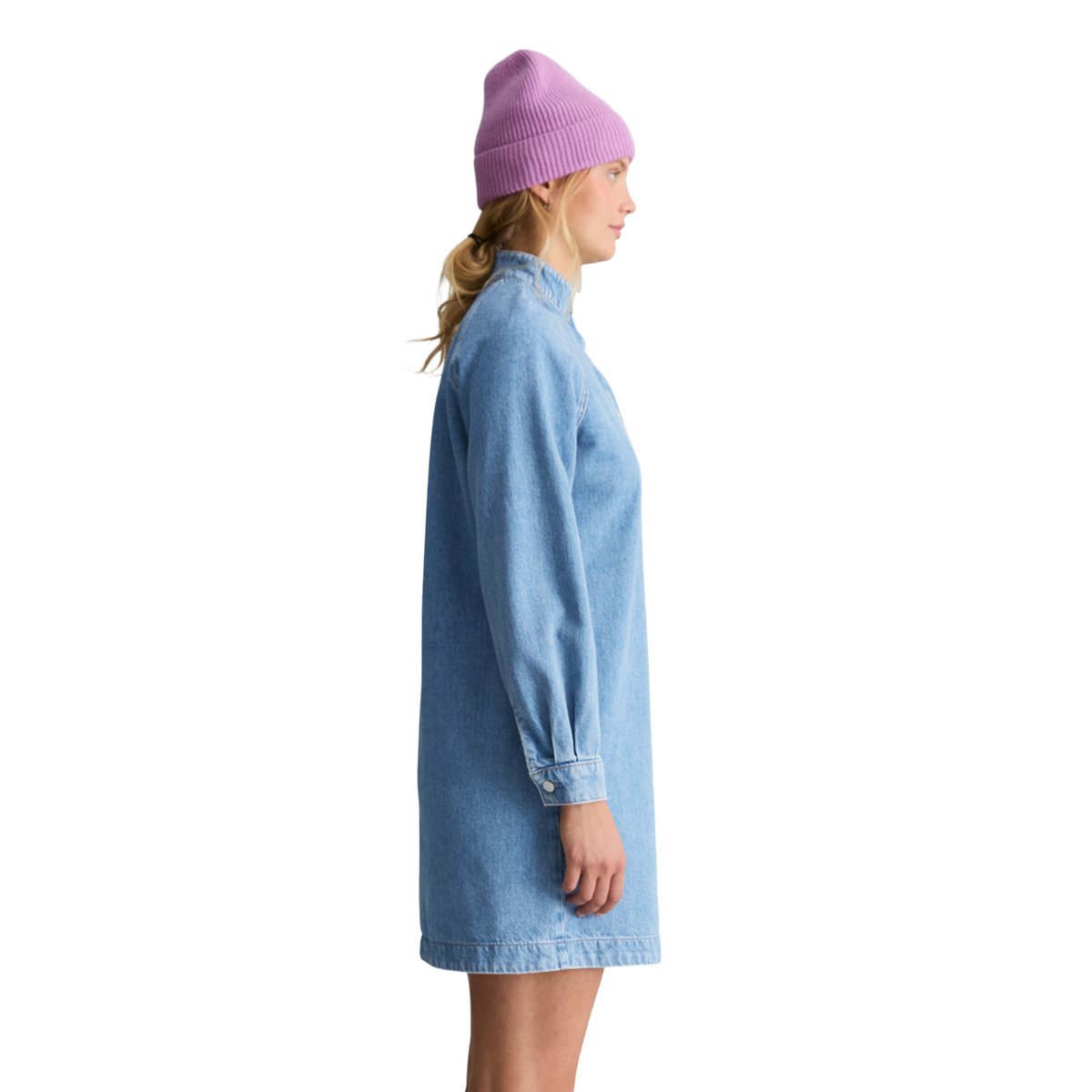 Robe en jean coupe trapèze en pur coton biologique bleu, MARC O’POLO DENIM