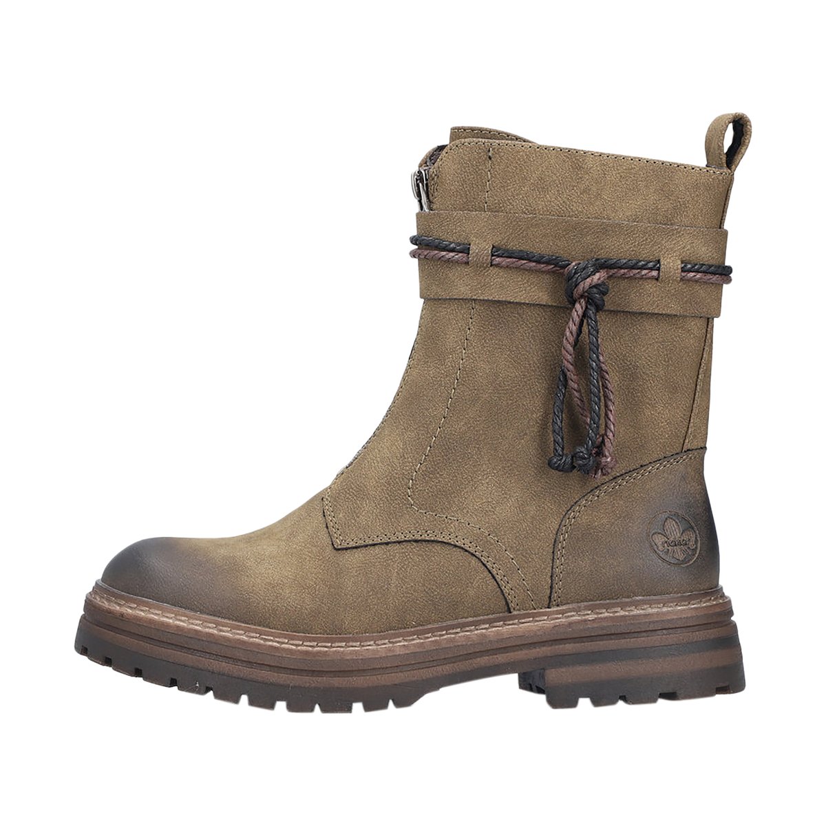 Bottines à Zip Neiva vert, RIEKER