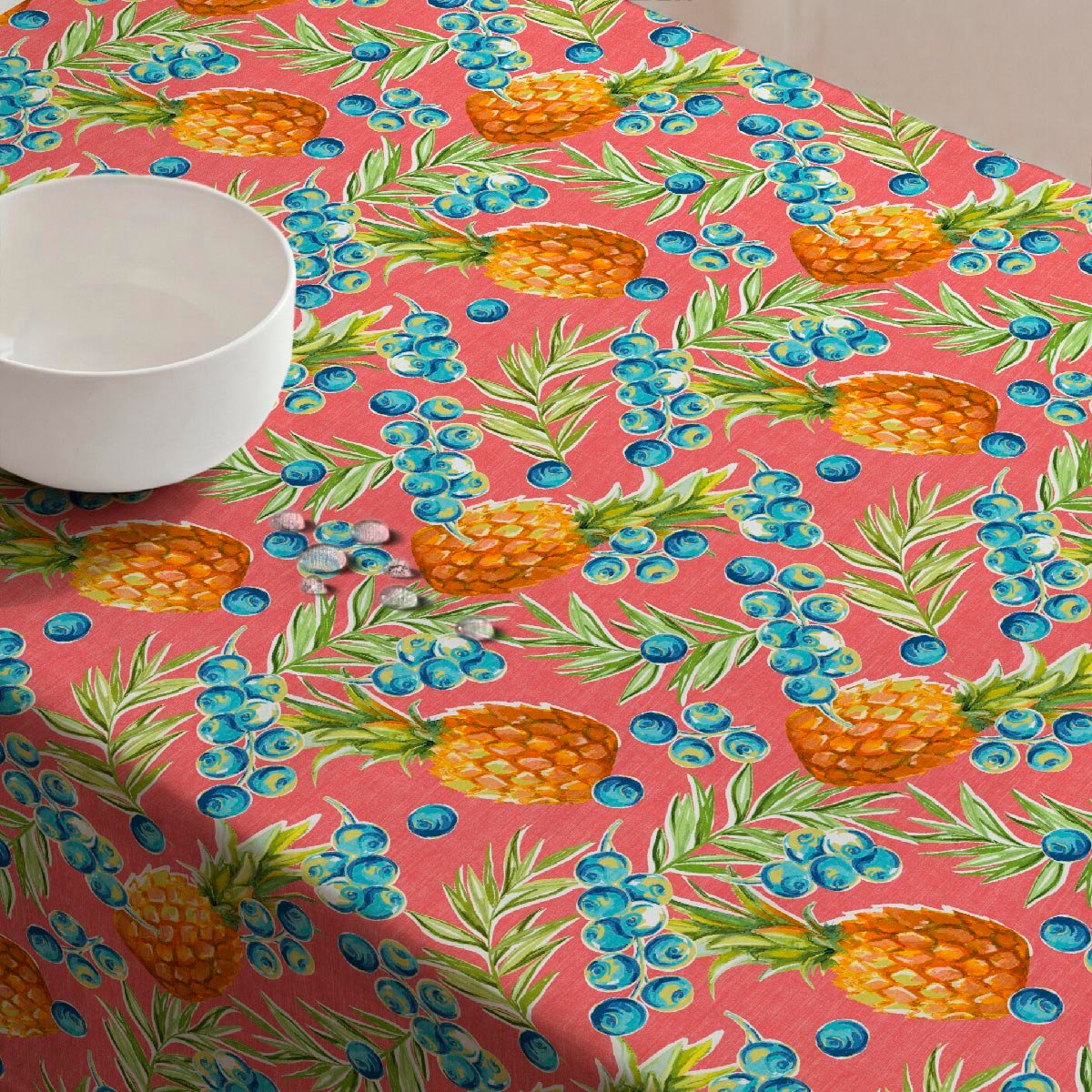 Nappe anti-taches Rio - 100% coton - saumon, NAF NAF HOME