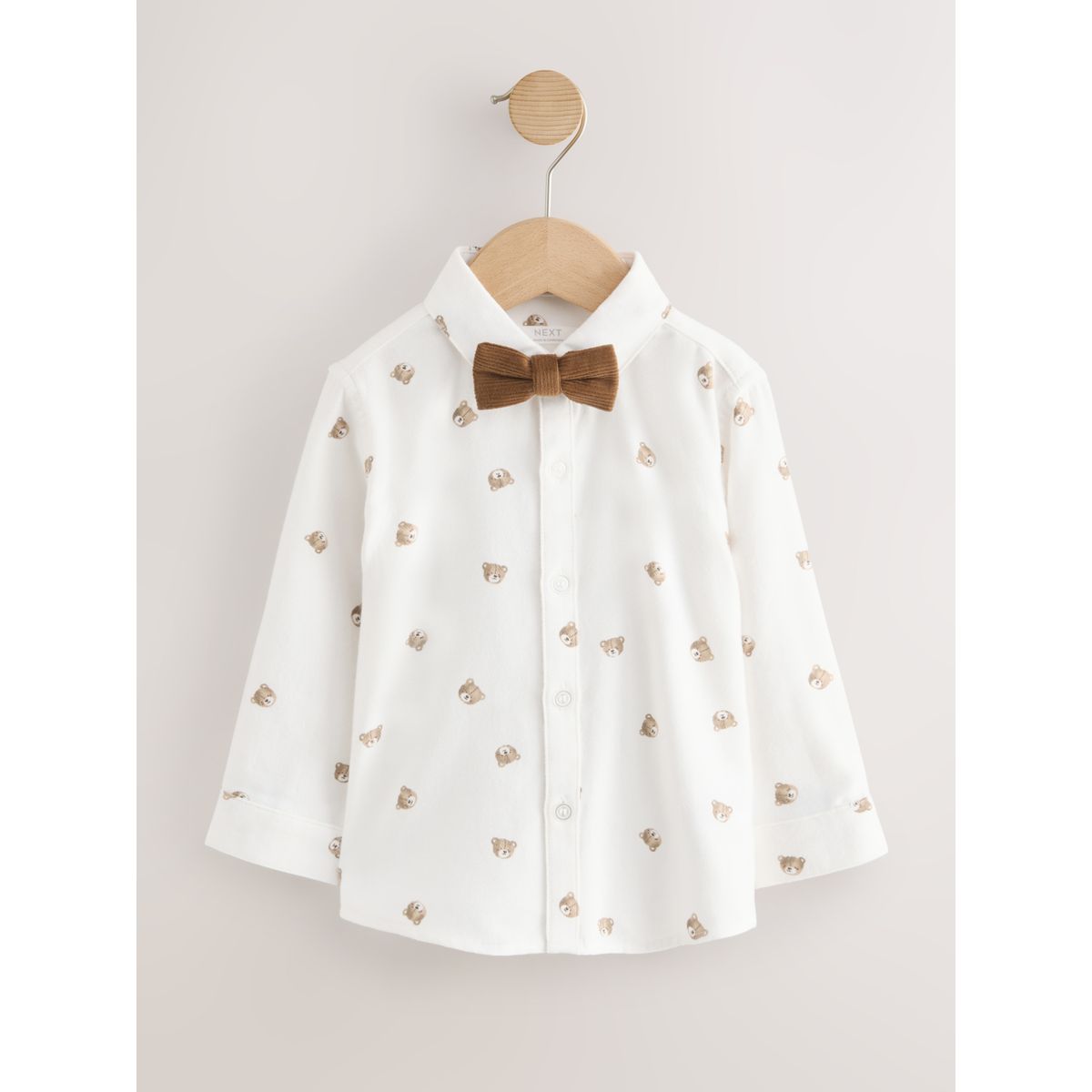 Chemise, pantalon, bretelles et nœud papillon ours brun bronzé, NEXT