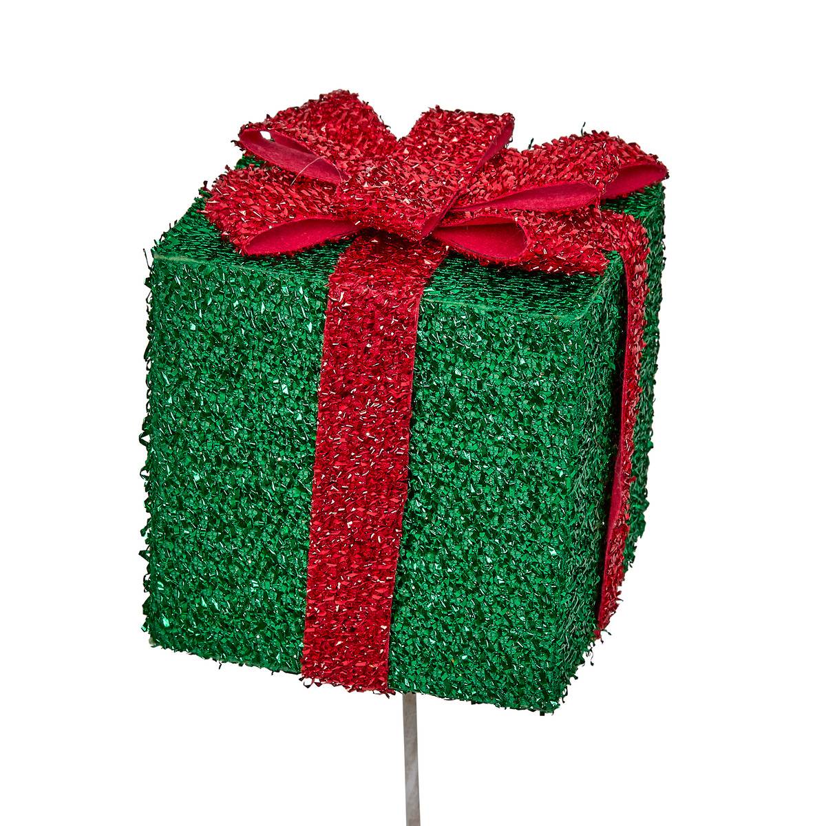Branche décorative de Noël cadeaux H. 65 cm vert, FEERIC LIGHTS & CHRISTMAS