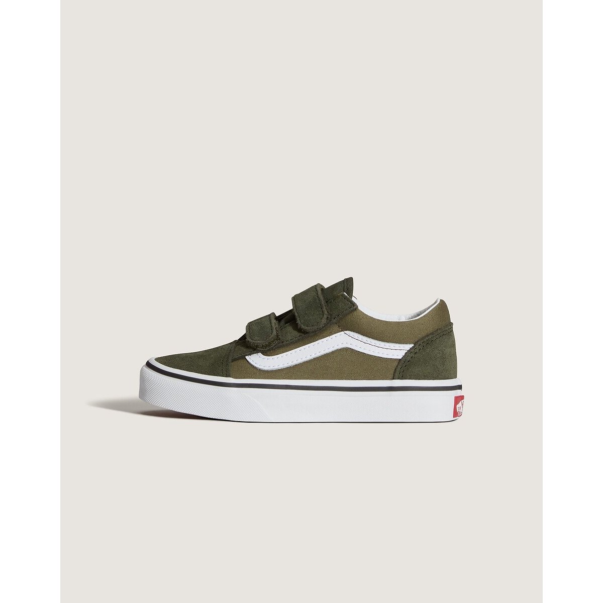Kids Old Skool V Trainers with Touch 'n' Close Fastening khaki, VANS
