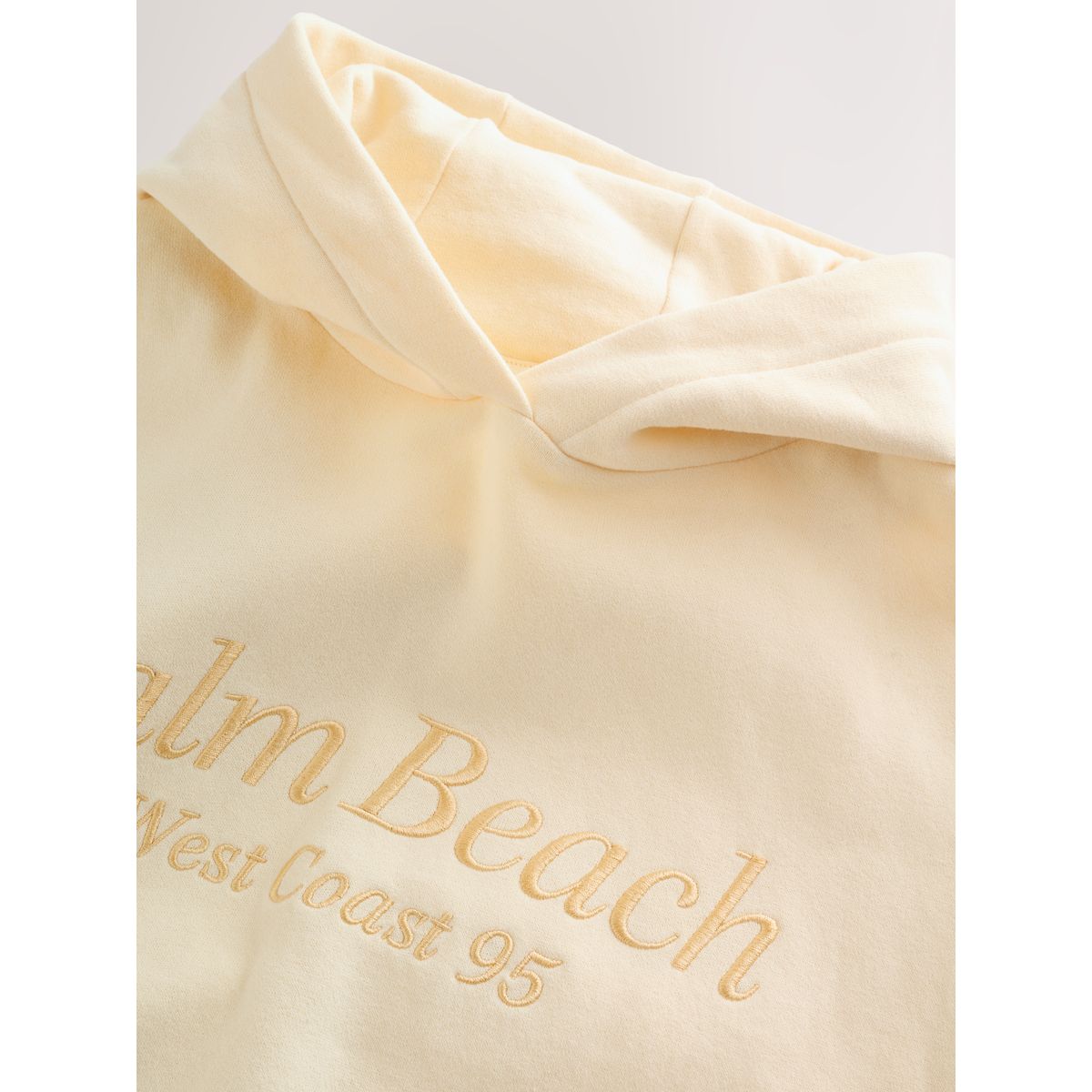 Sweat à capuche détails brodés jaunes, NEXT