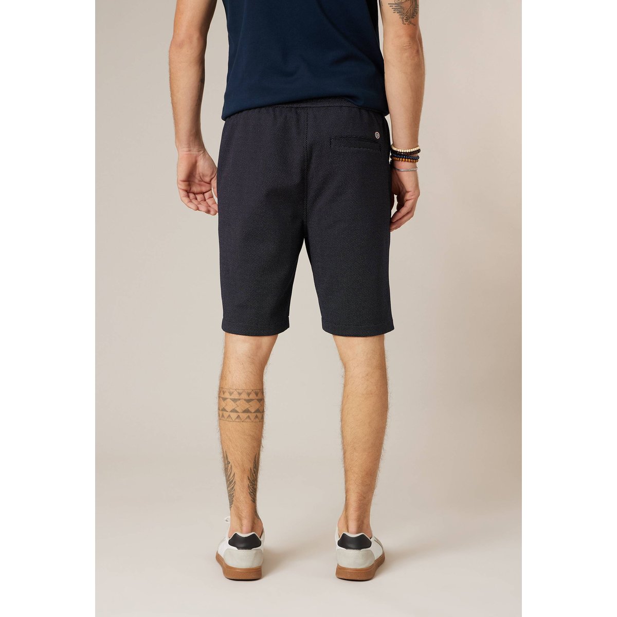 Short jogger homme fluide AXELORD navy, DEELUXE
