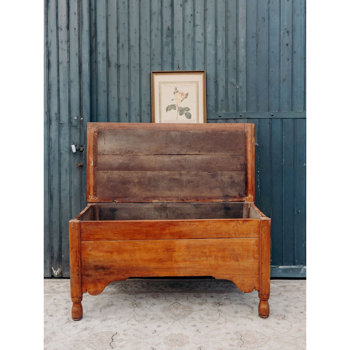 Grand coffre en bois Lucien N°96 - Bon état bois foncé, DEBONGOUT