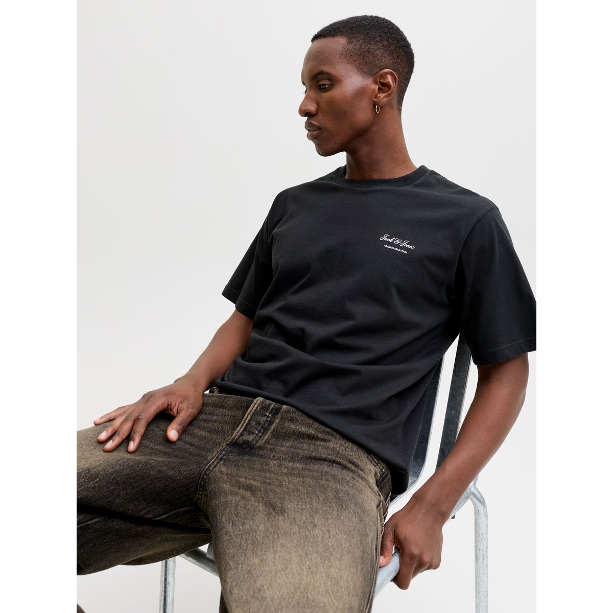 T-Shirt black 1, JACK & JONES