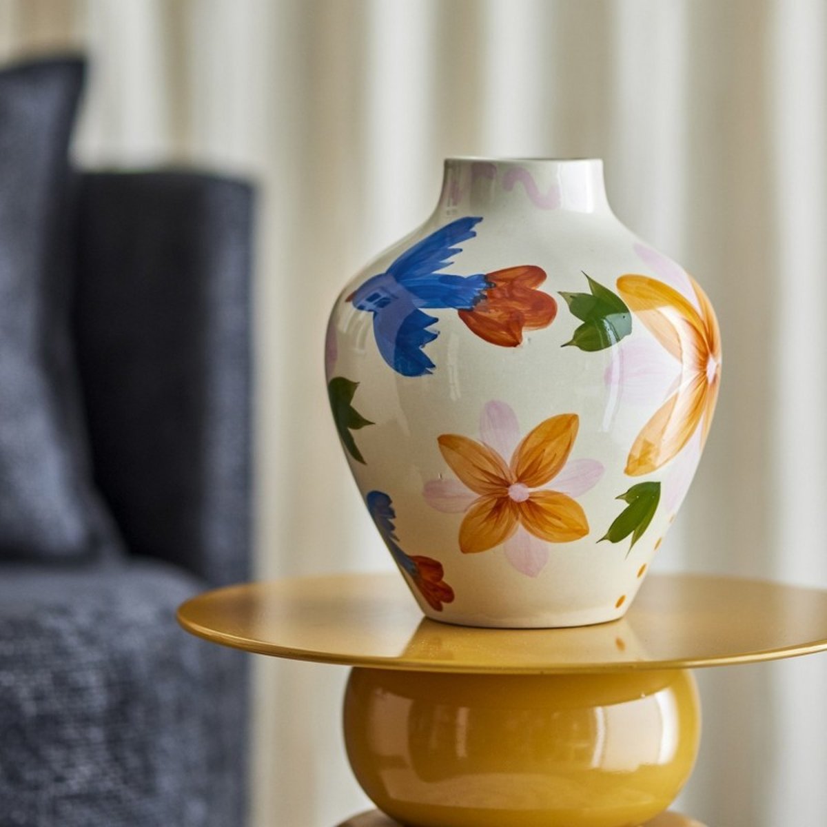 Vase grès peint Maricala multicolore, BLOOMINGVILLE