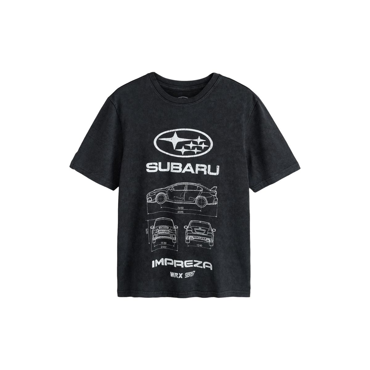 T-shirt coupe décontractée subaru noire, NEXT
