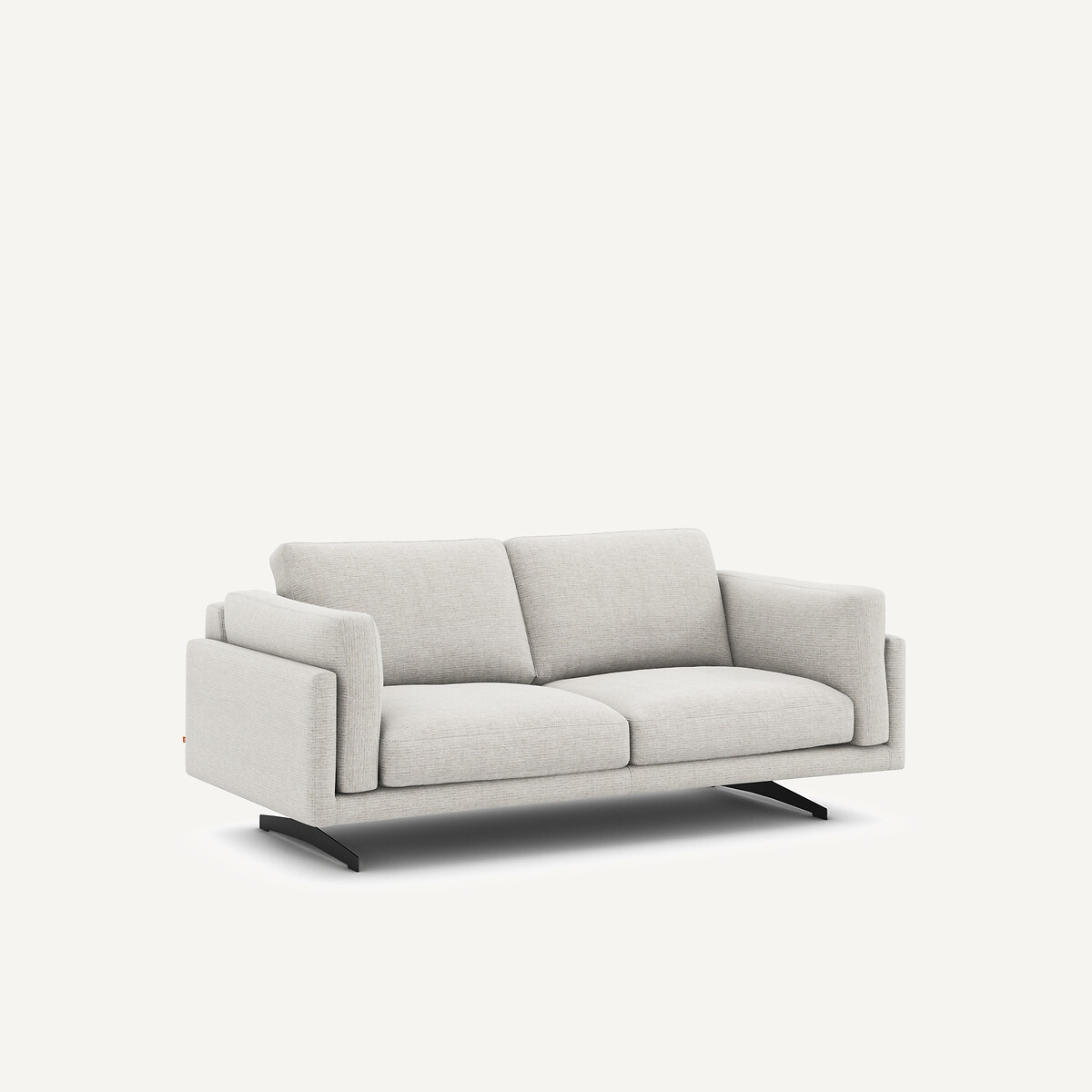 2-Sitzer-Sofa, aus recycelter Baumwolle, CÉSAR hellgrau, AM.PM