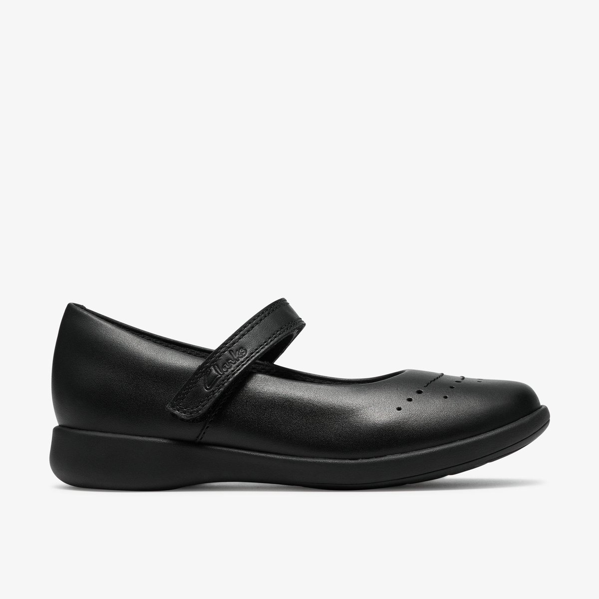 Ballerines Cuir ETCH GEM K noir, CLARKS