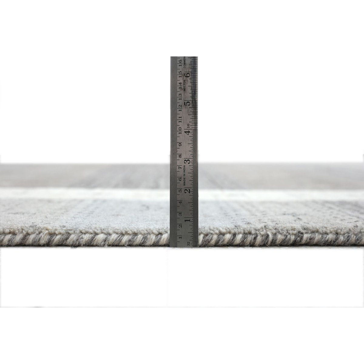 Tapis de salon tissé main en laine - MEMU argent multi, THEKO