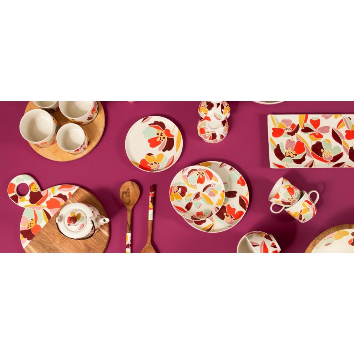 Lot de 2 couverts à salade Alexia marron, AMADEUS