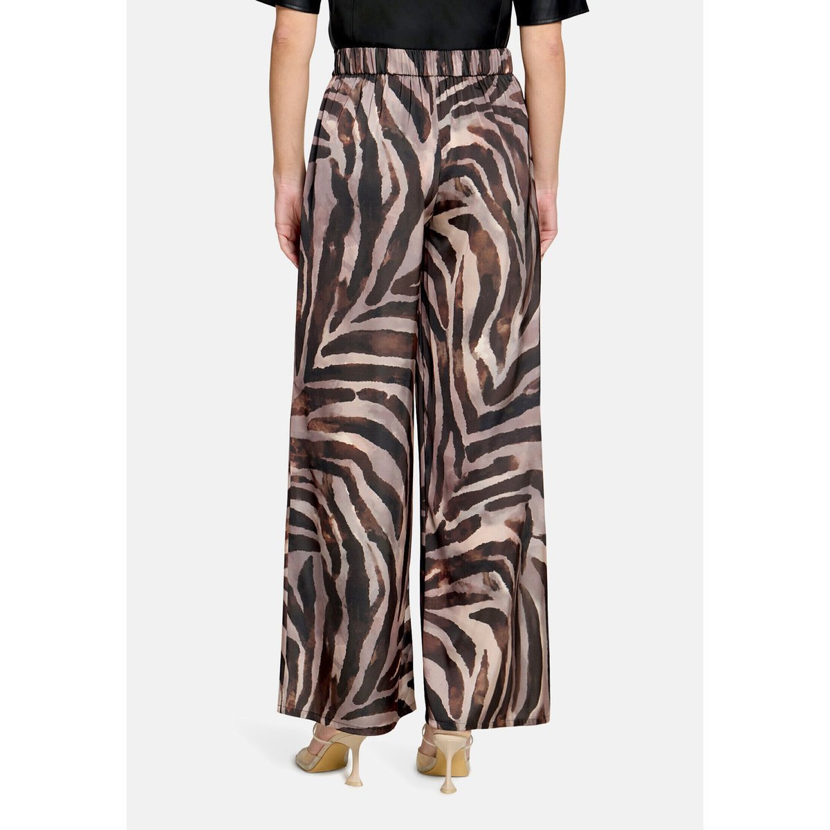 Pantalon Marlene à imprimé animalier brown/cream, VERA MONT