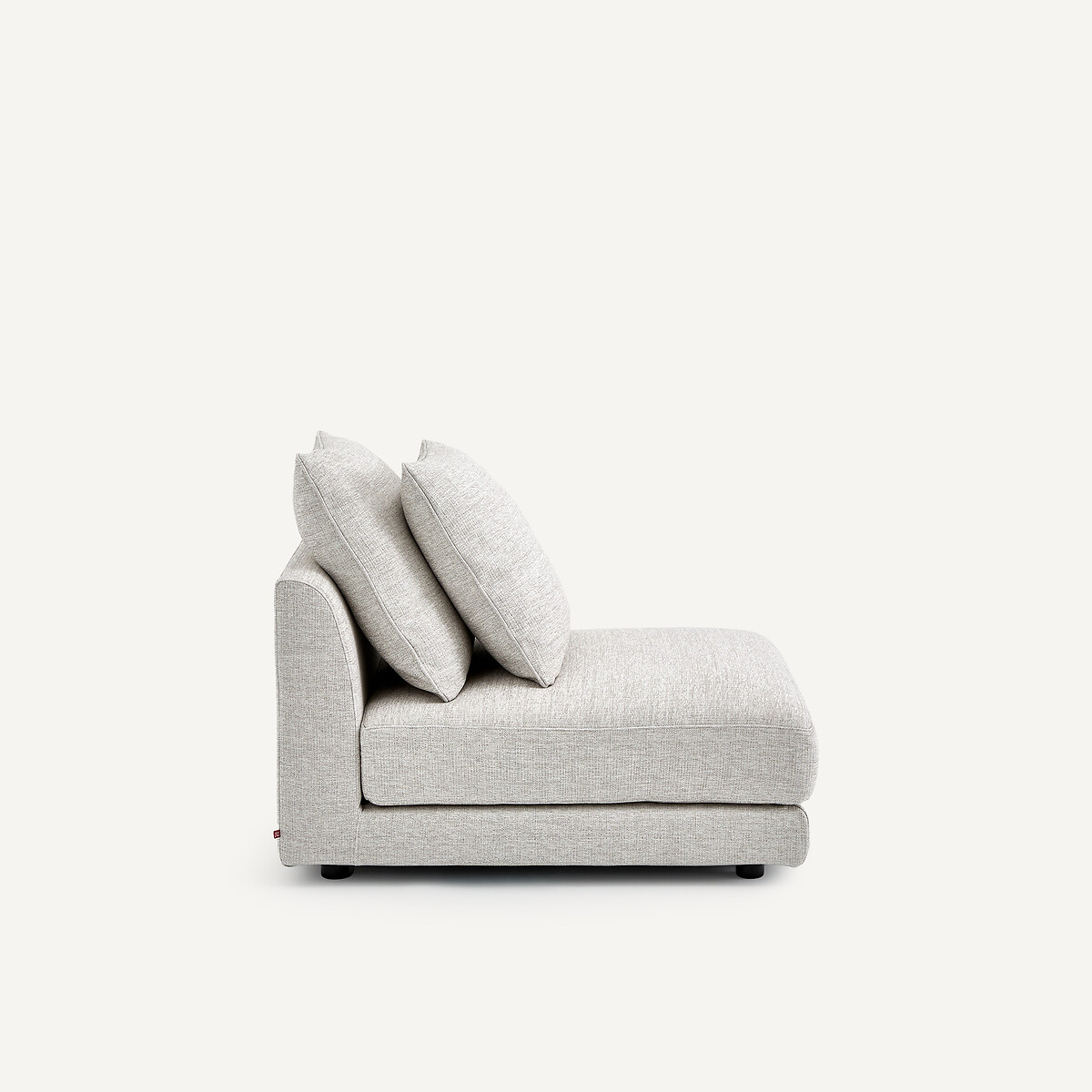 Chauffeuse modulable en toile jaspée, TIBERIO gris/blanc, AM.PM