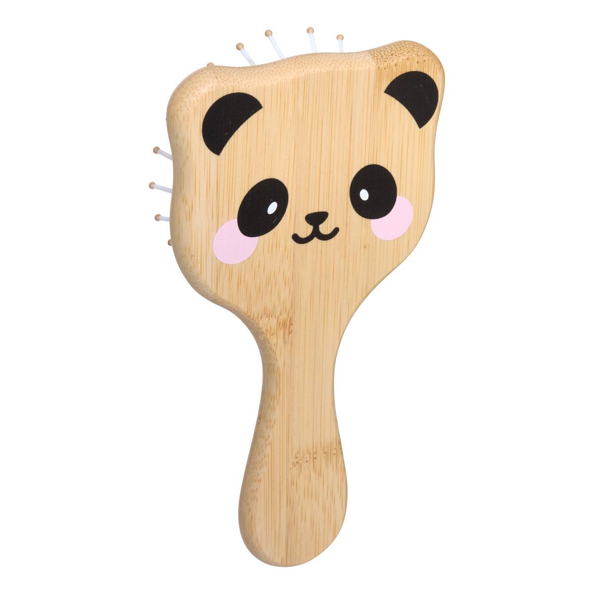 Brosse à Cheveux Panda en Bambou NIAMI beige, ATMOSPHERA FOR KIDS
