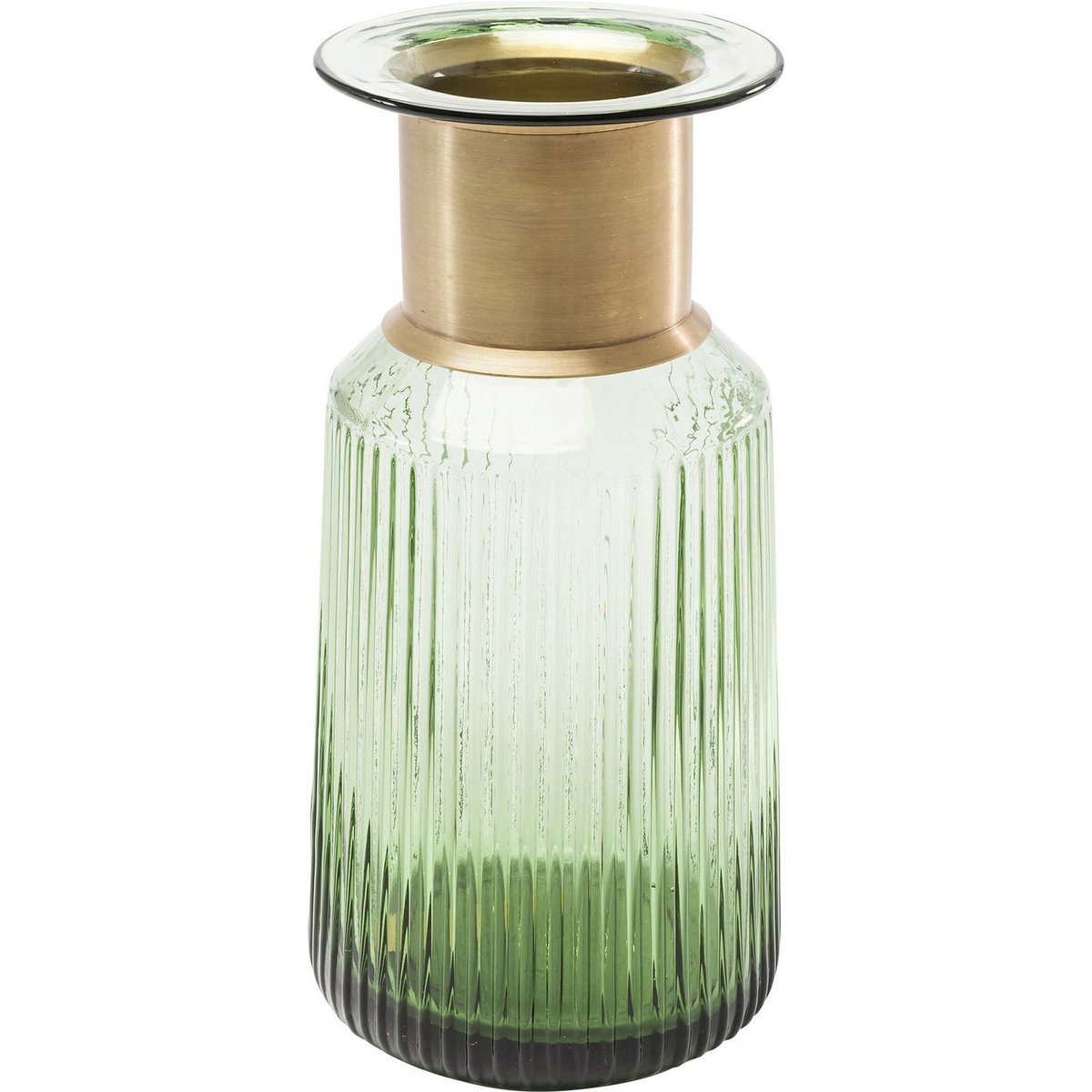 Vase en verre texturé, BARFLY vert, KARE DESIGN