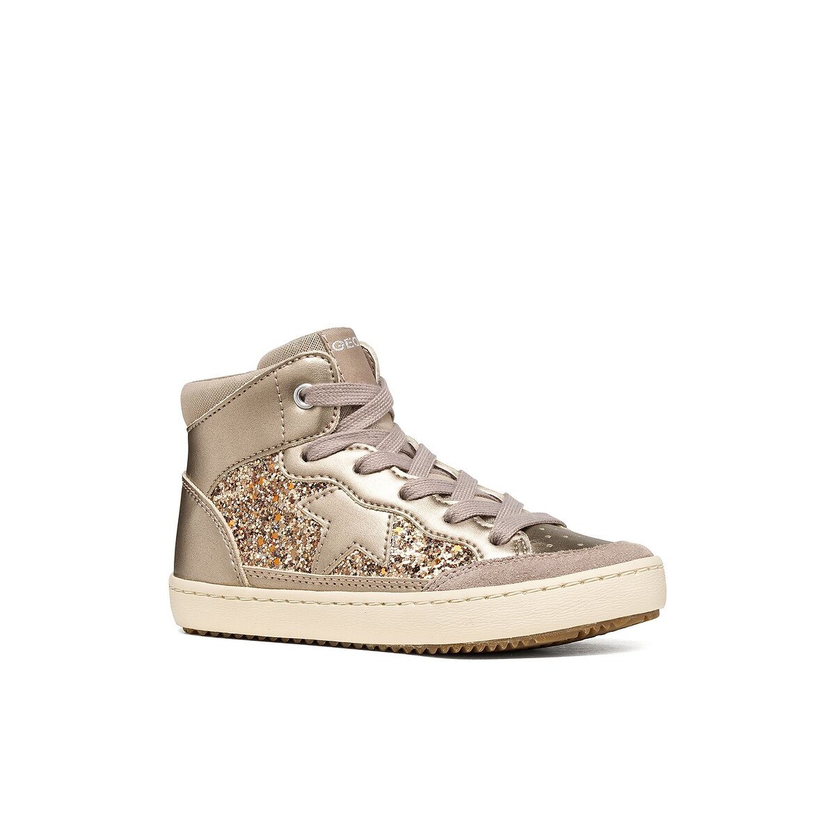 Kids Kalispera Breathable High Top Trainers bronze, GEOX