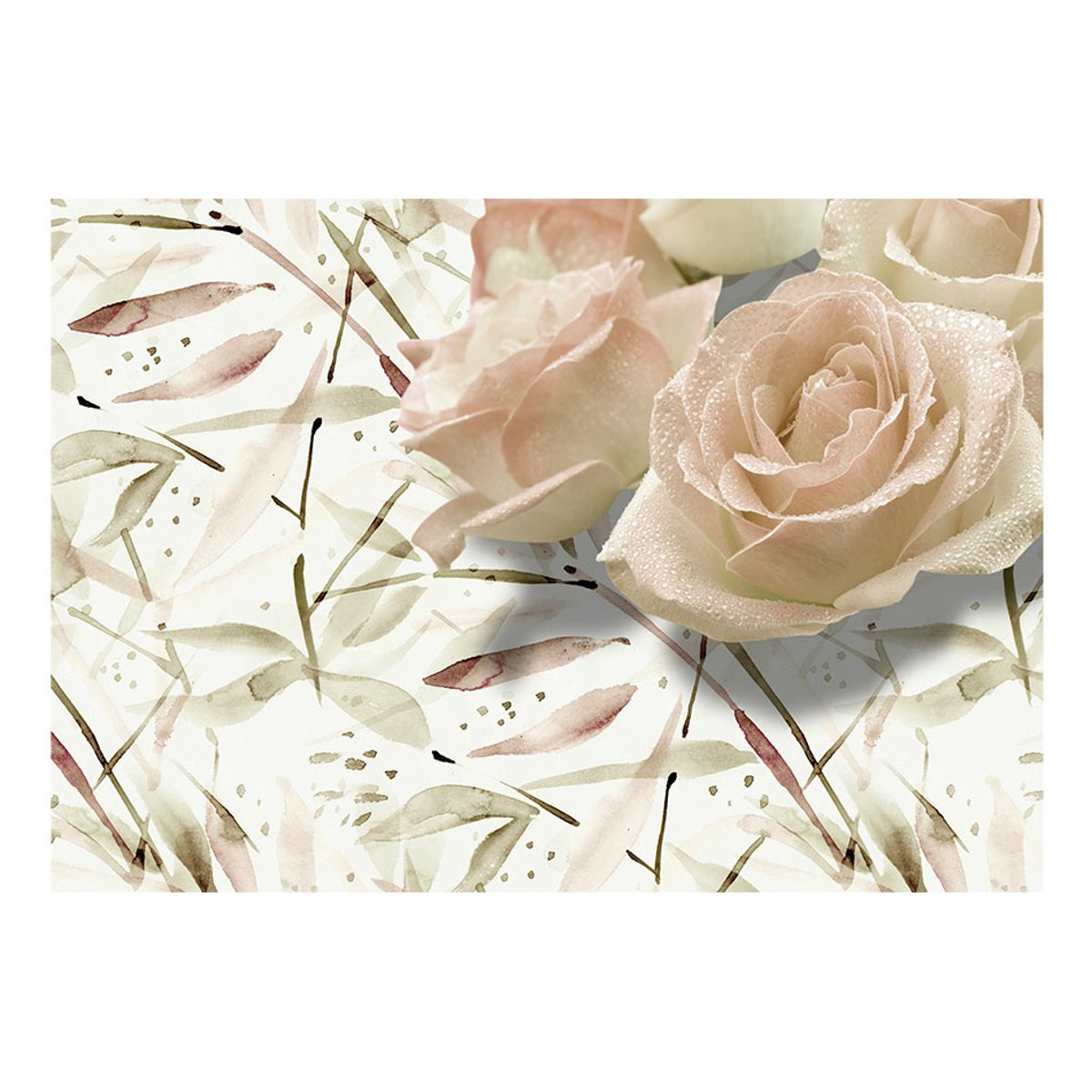 Papier peint intissé panoramique Vintage et Retro Birthday wishes multicouleur, EDEN