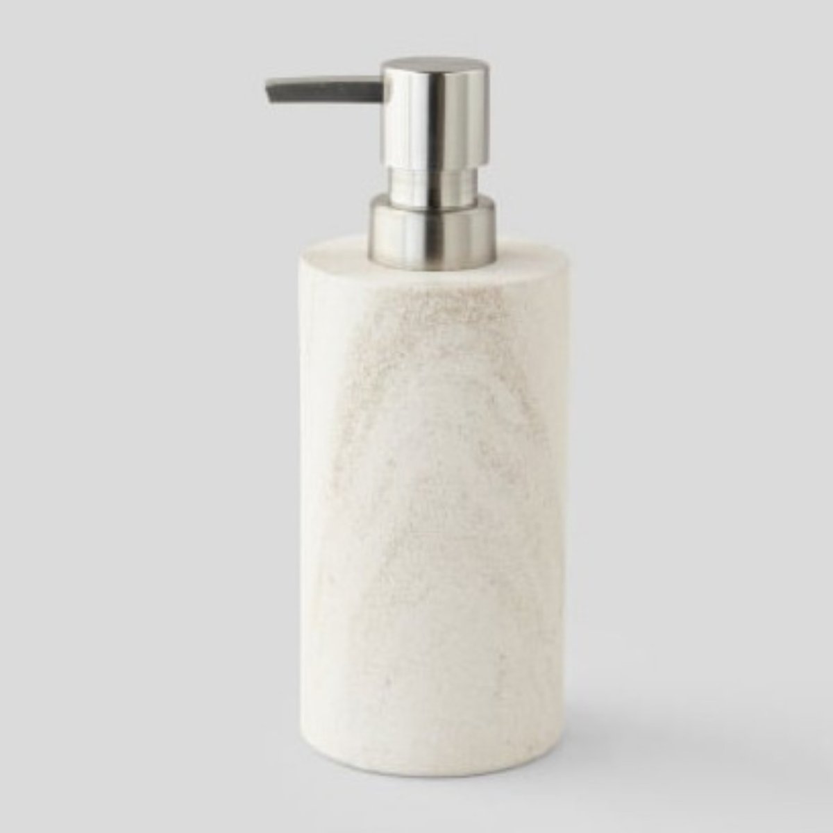 Distributeur à savon en marbre beige autres, MONOPRIX