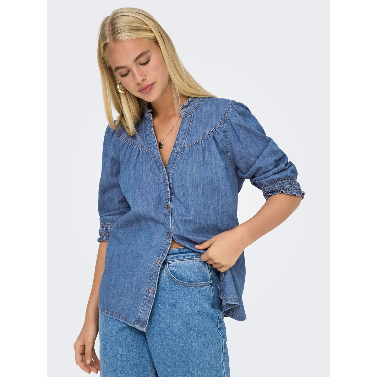 Chemise En Denim medium blue denim, ONLY