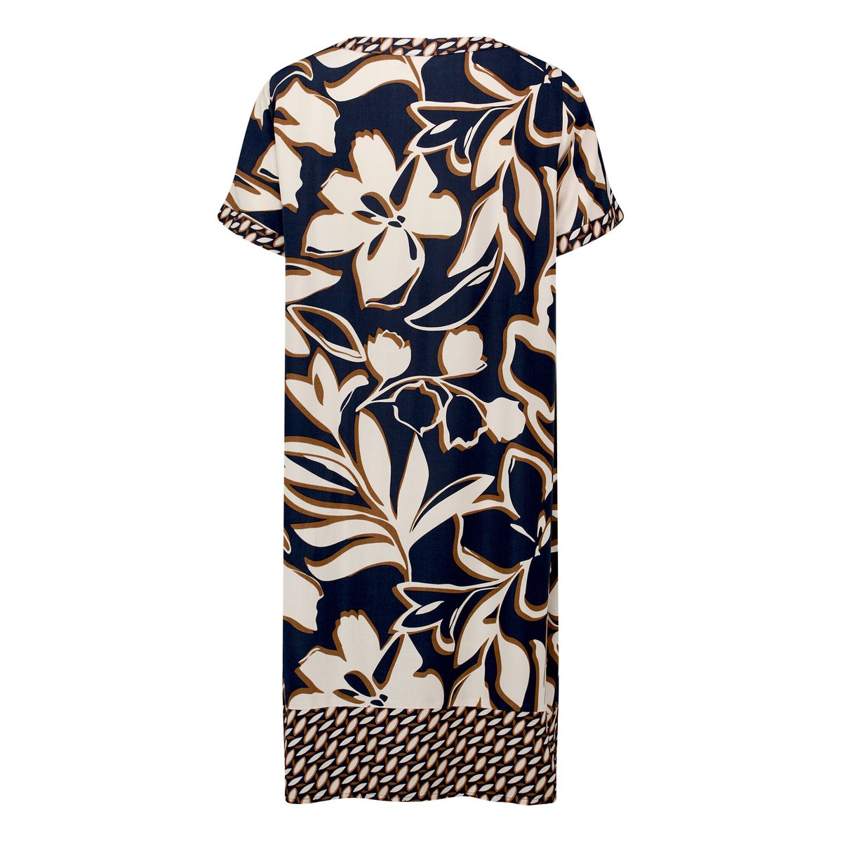Robe tunique manches courtes dark blue/brown, BETTY BARCLAY