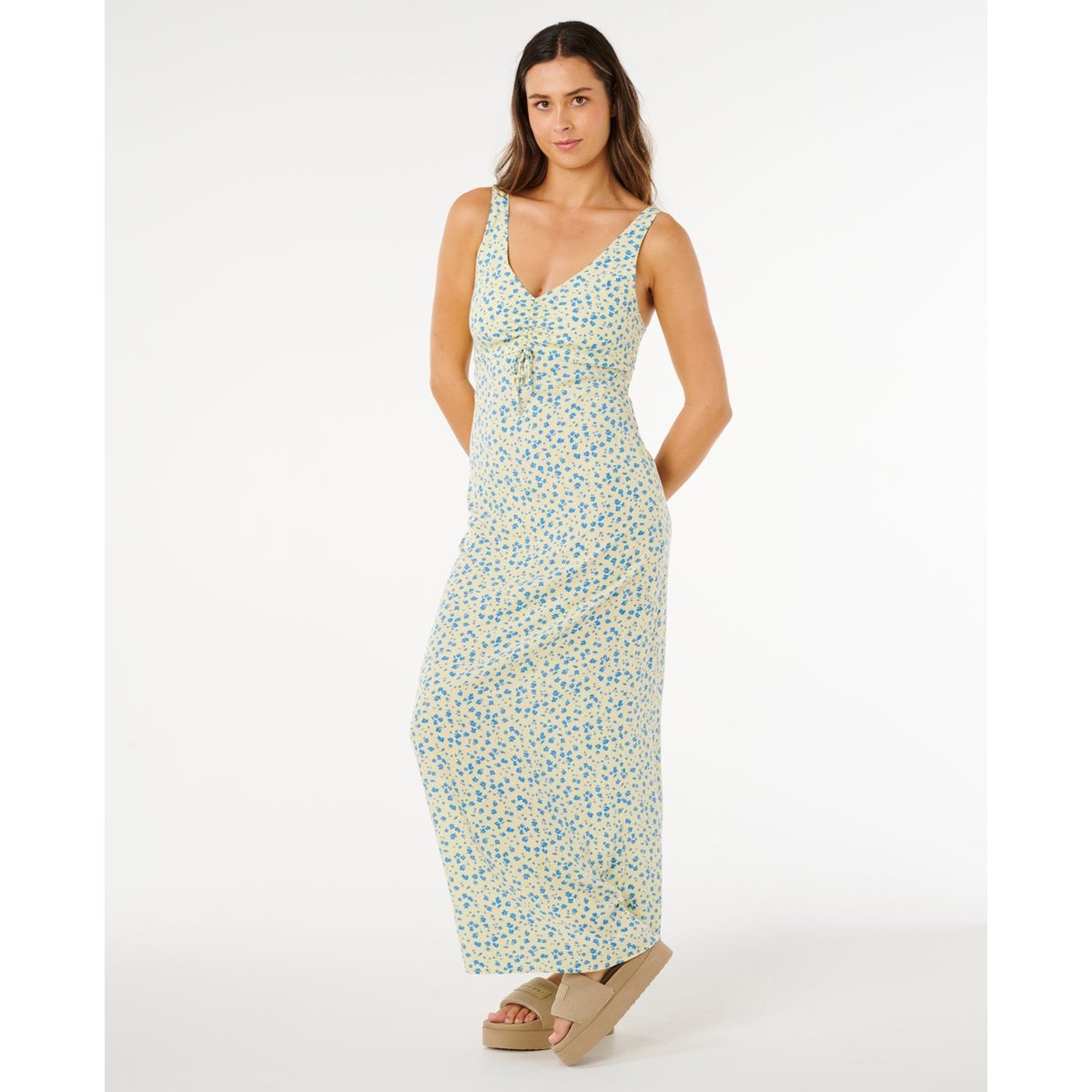 Robe maxi SURF Side jaune clair, RIP CURL