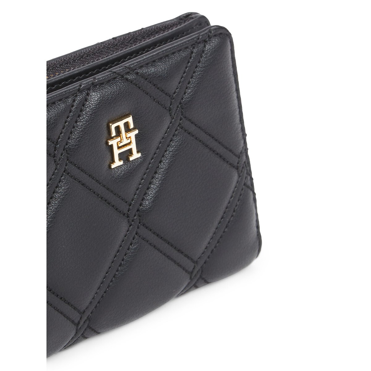 Porte-monnaie matelassé, BIFOLD noir, TOMMY HILFIGER