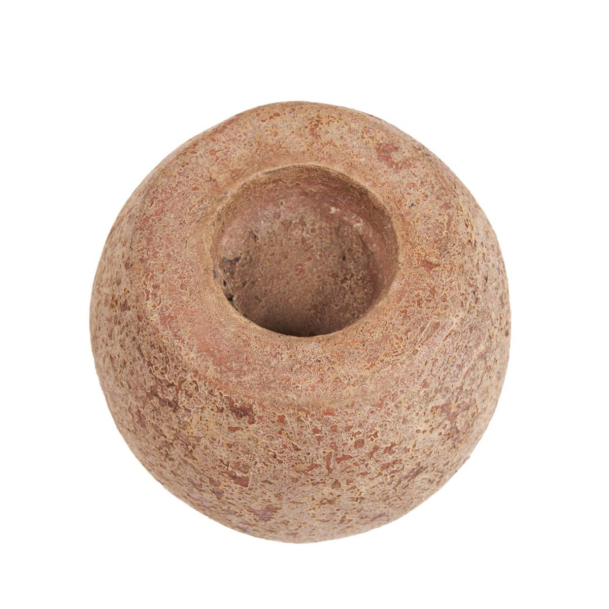 Bougeoir en terre cuite CAVESTONE brun, BAZAR BIZAR
