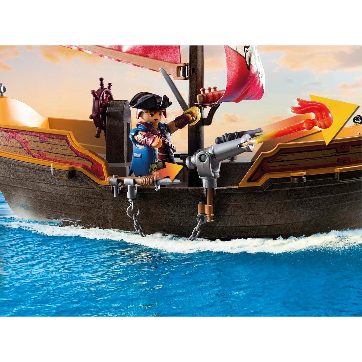 Chaloupe des pirates multicolore, PLAYMOBIL