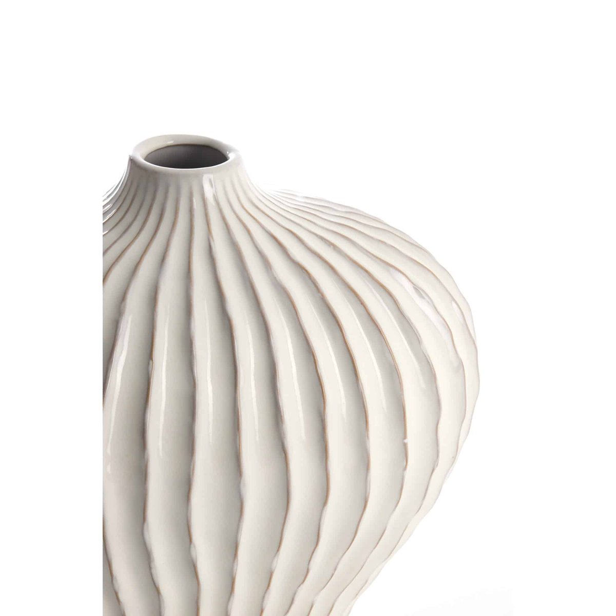 Vase Céramique LORITO crème, LIGHT & LIVING