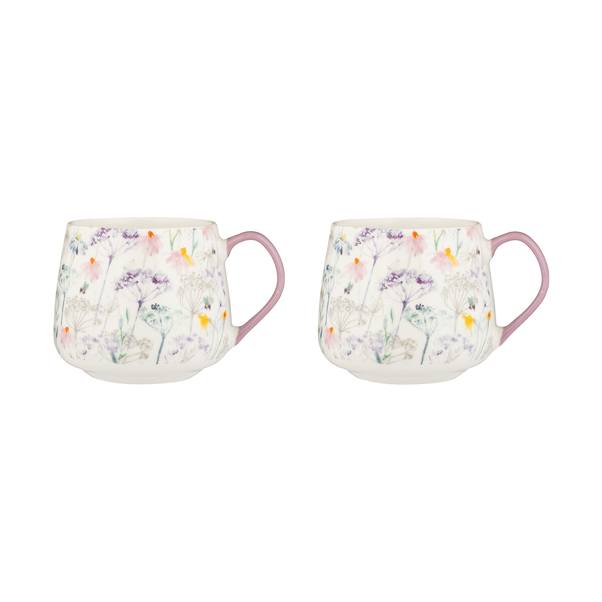 Set of 2 Daisy Mugs multi-coloured, PRICE & KENSINGTON