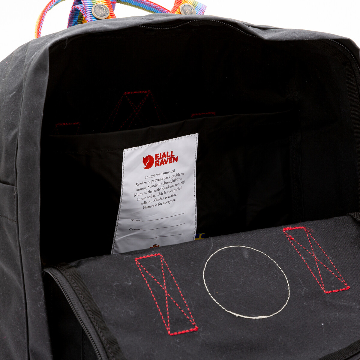 Zaino con cerniera KÃNKEN 16L nero , FJALLRAVEN