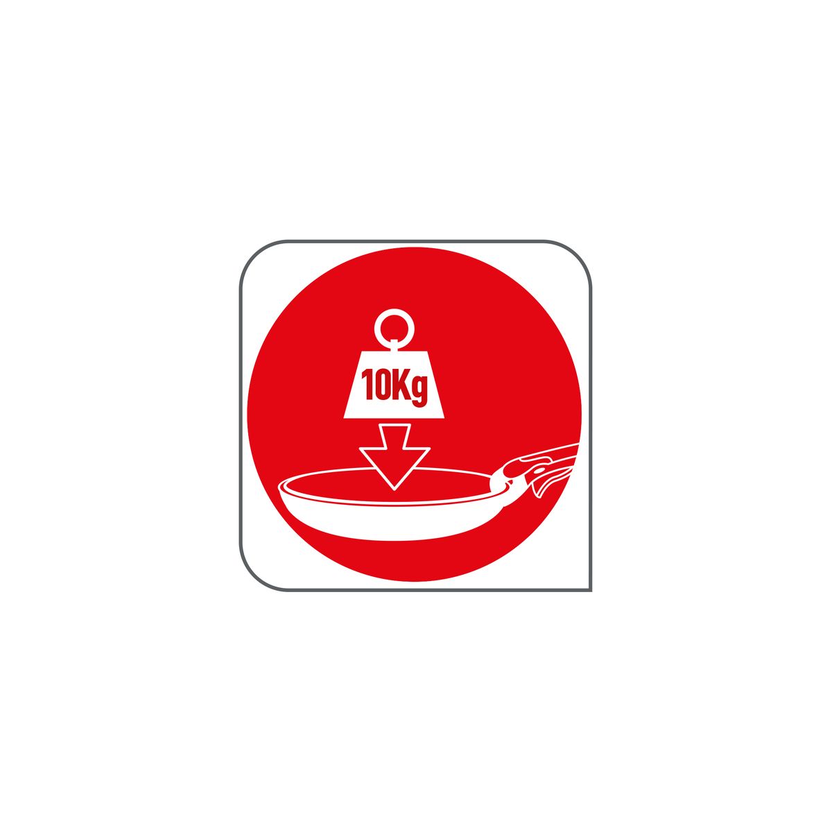 Poignée amovible amovible Ingenio Grise Hippo L9863702 blanc, TEFAL