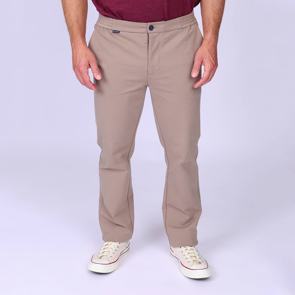 Chino maille beige, MISE AU GREEN